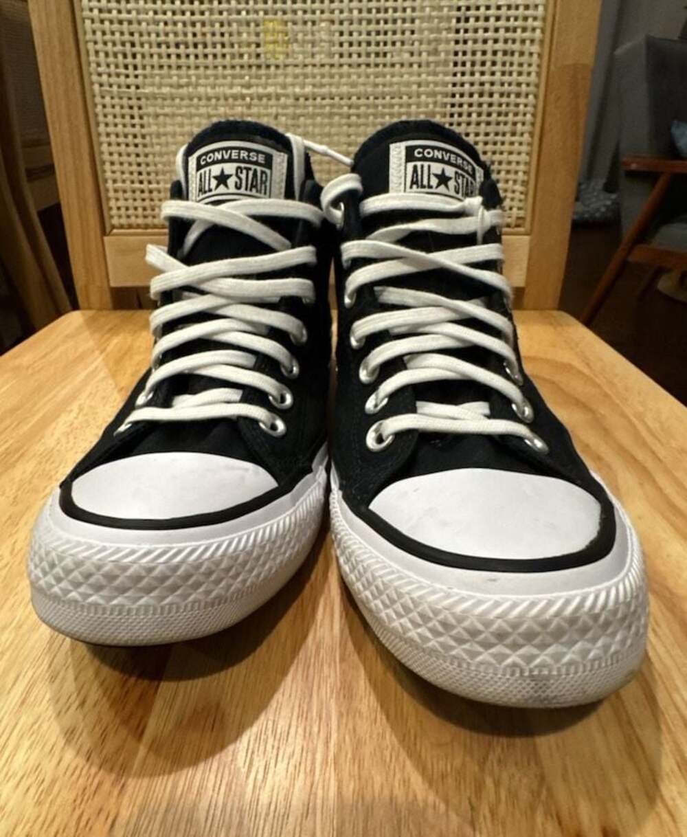 Converse Chuck Taylor All Star Madison Mid-Top Sneakers Black White 7.5 women’s
